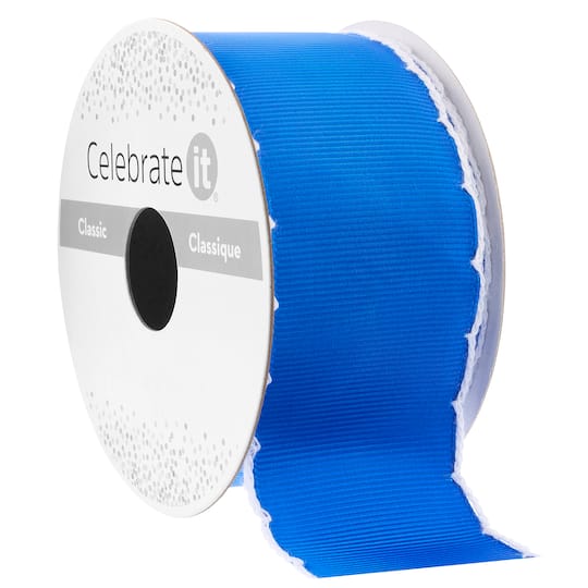 1.5" x 3yd. Grosgrain Stitched Edge Solid Ribbon by Celebrate It™ Classic